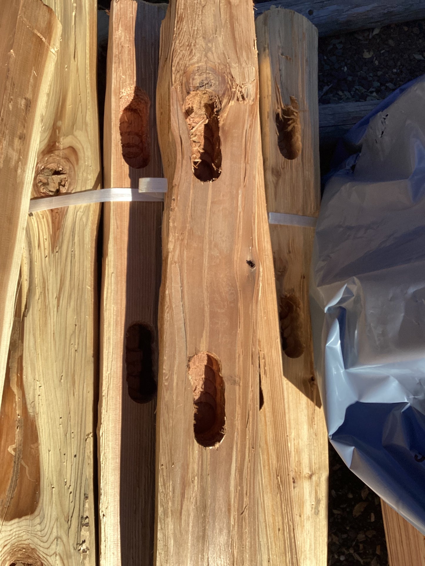 2 Hole Split Cedar End Post