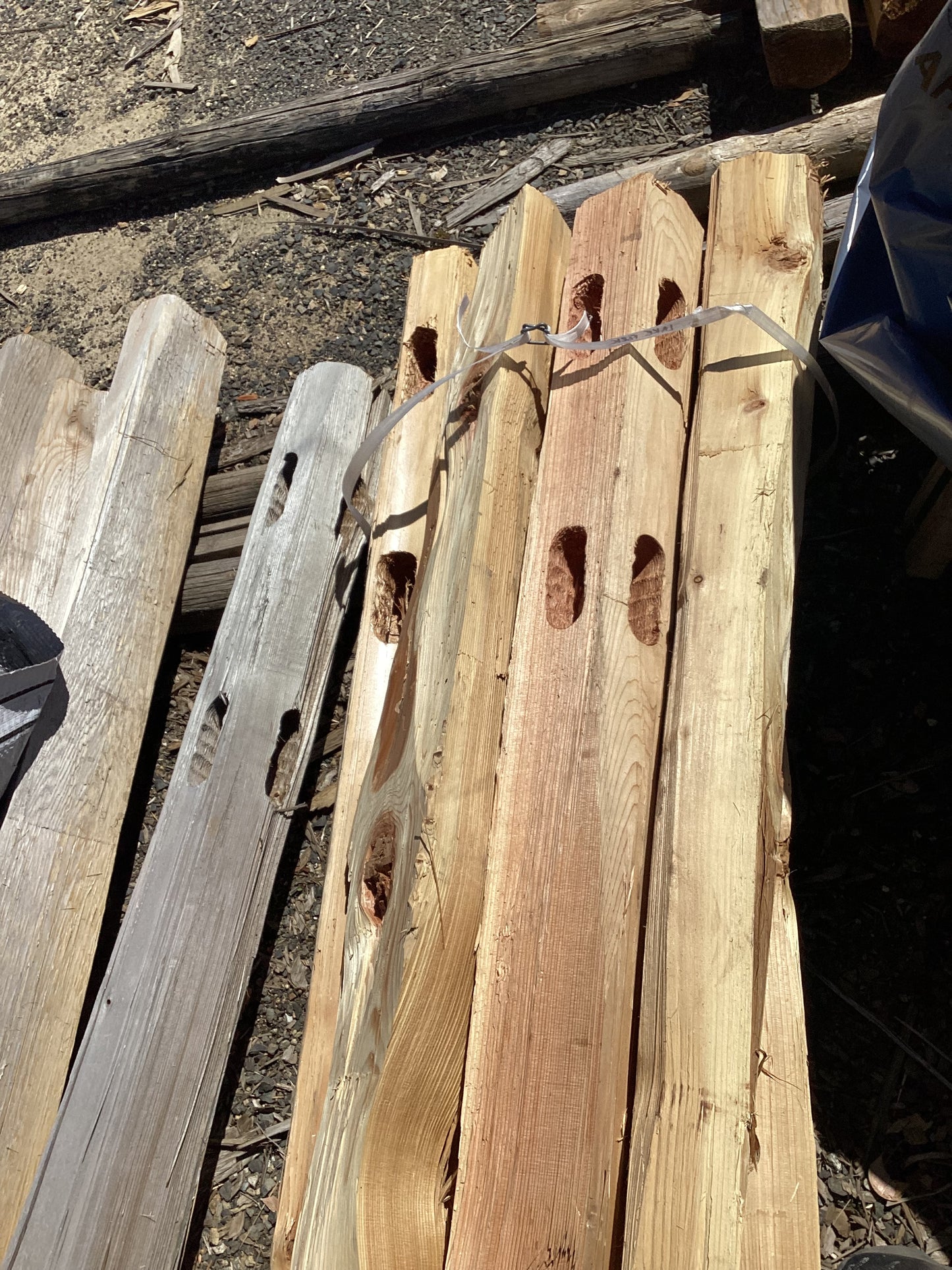 2 Hole Split Cedar Corner Post