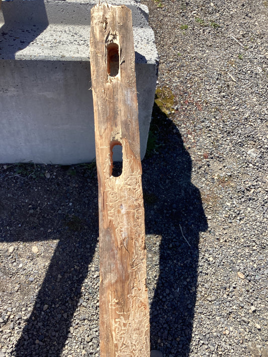 2 Hole Split Cedar Line Post