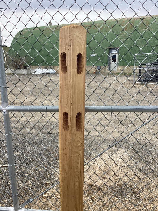 2 Hole Split Cedar Corner Post