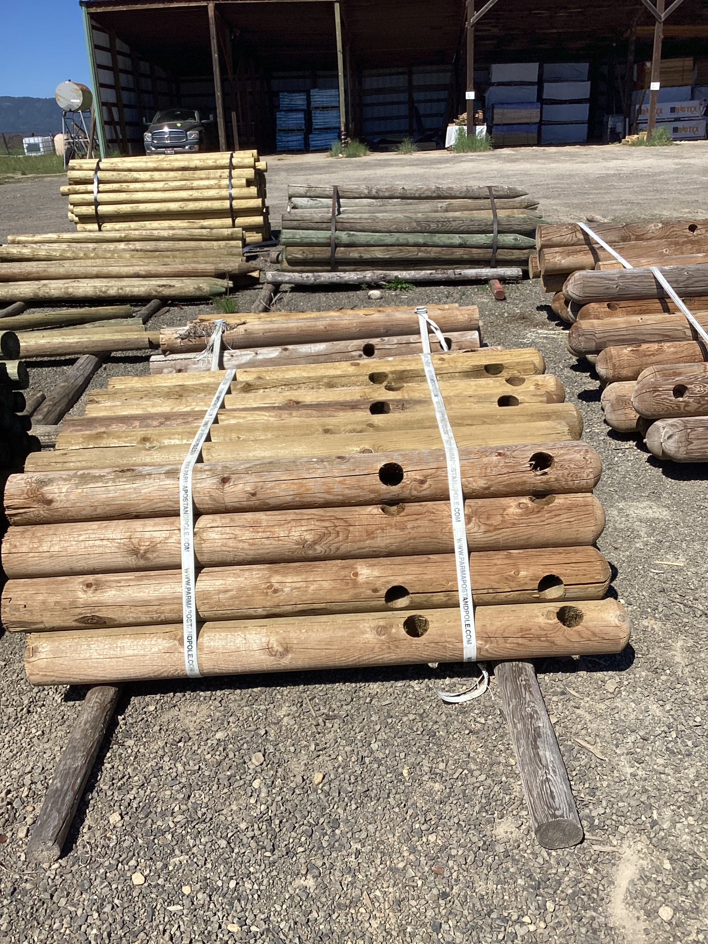 2 Hole 5.5" x 5' Line Post Dome Top