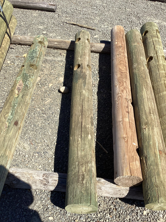 2 Hole 6" x 5' 20-Year Corner Post Flat Top