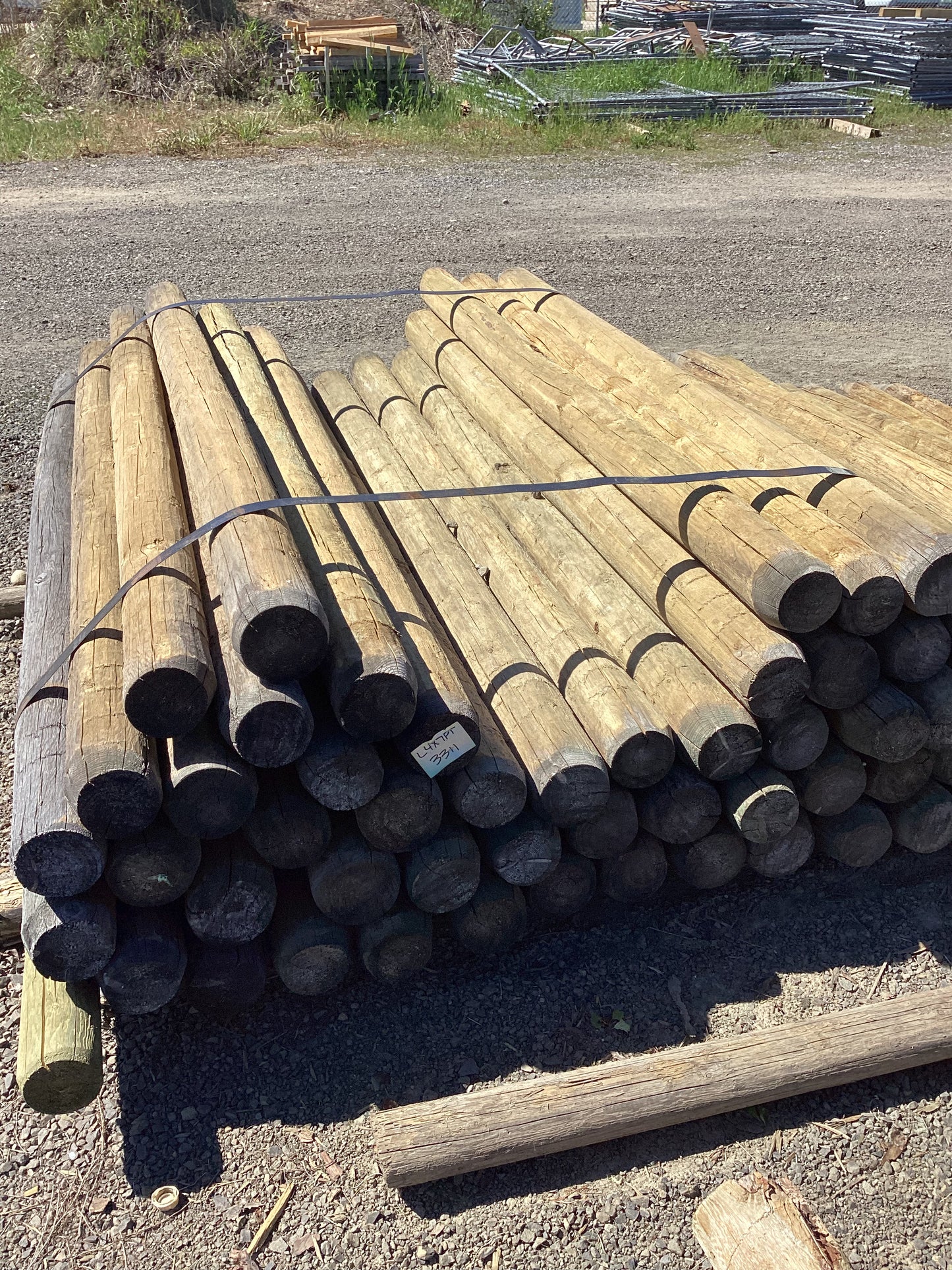 4-5"x 7' Pointed & Capped Post